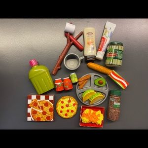 Our Generation + Totally Tiny Food Accessories (Camping set & extra food)